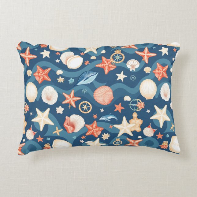 Coussins Décoratifs Escaut Balnéaire Jeu d'oreillers - Confort Côtier (Devant)