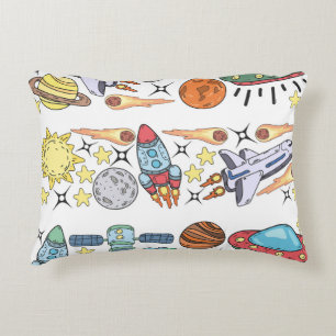 Coussins Décoratifs Espace extra-atmosphérique : Doodles Vintages tiré