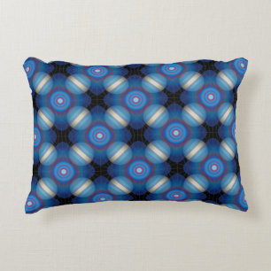 Coussins Décoratifs Espace Géométrique Bleu