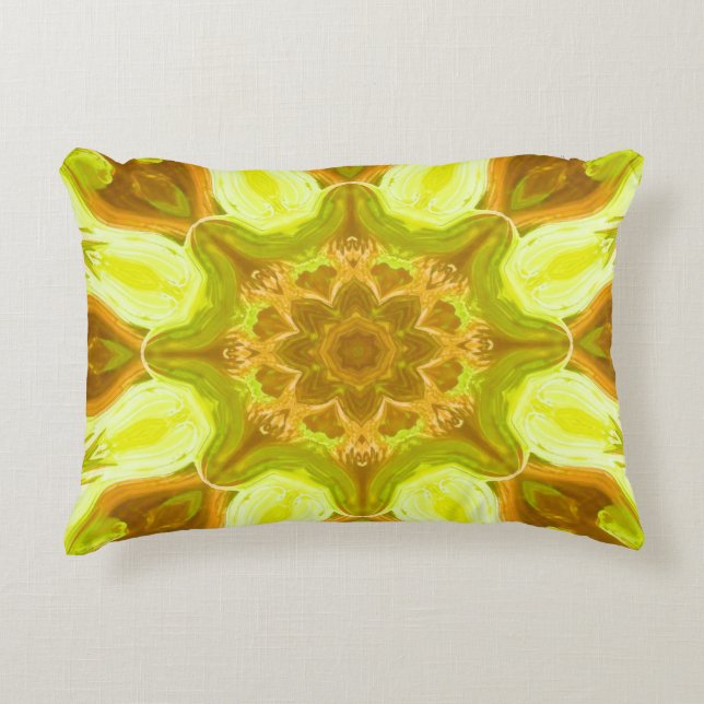 Coussins Décoratifs Esprit de feuillage solaire motif abstrait  (Devant)