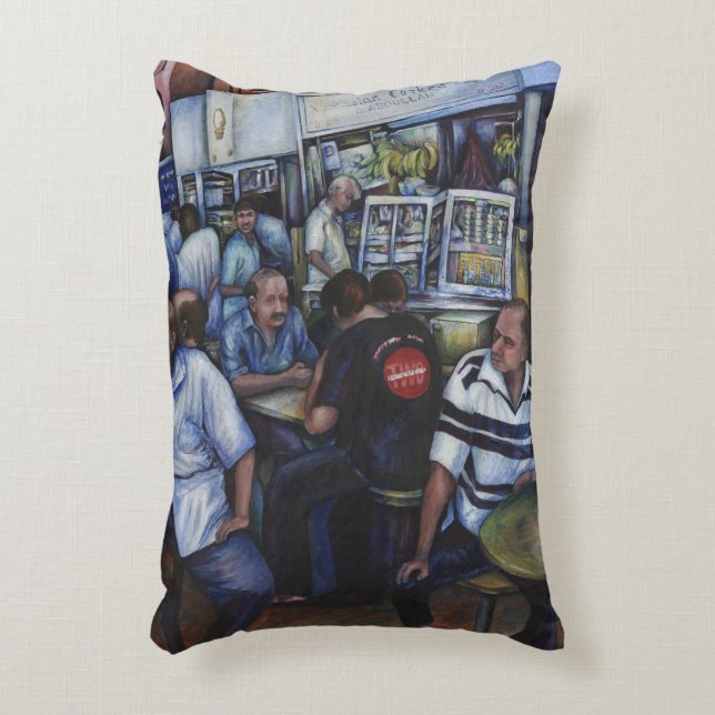 Coussins Décoratifs Et...Elle a épousé le Mailman, Singapour (Devant(Vertical))