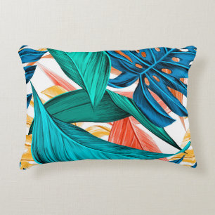 Coussins Décoratifs été tropical feuille exotique