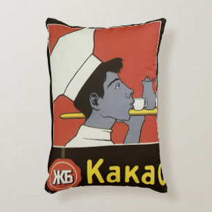 Coussins Décoratifs Étiquette de produit vintage, Kakao chocolat chaud