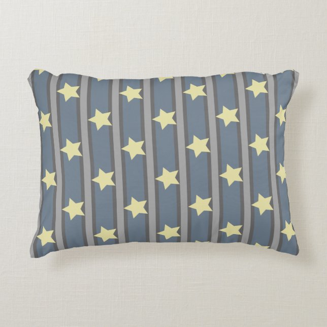 Coussins Décoratifs Étoile brillante rayée (Devant)