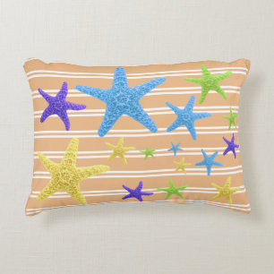 Coussins Décoratifs Étoiles de mer avec la couleur variable d'arrièr