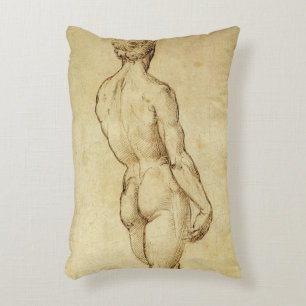 Coussins Décoratifs Étude de la statue de David de Michelangelo par Ra