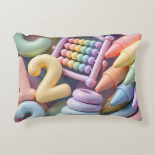 Coussins Décoratifs Explosion d'apprentissage Pastel ABC - Éducationne