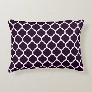 Coussins Décoratifs Expressions Gras Plum Purple Marocain Quatrefoil
