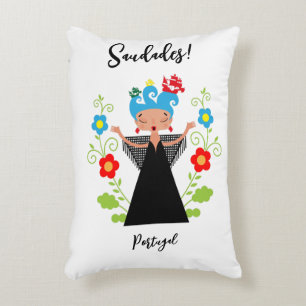 Coussins Décoratifs Fado chanteuse avec caravelle portugaise