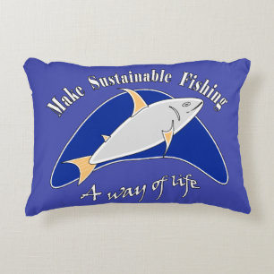 Coussins Décoratifs Faire de la pêche durable un mode de vie  
