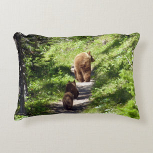 Coussins Décoratifs Famille d'ours brun