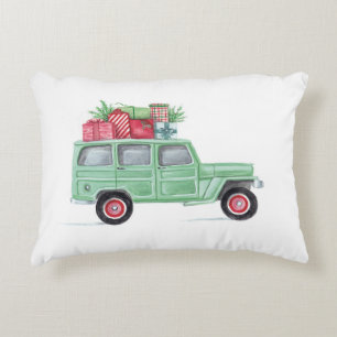 Coussins Décoratifs Famille Truckster de Noël