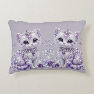 Coussins Décoratifs Fantaisie de chaton royal violet
