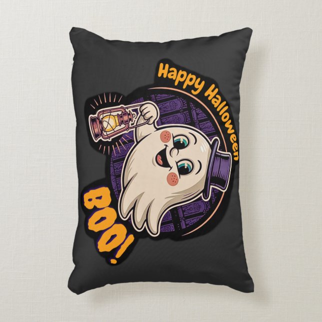 Coussins Décoratifs Fantôme de Halloween heureux – Esprit de lanterne  (Devant(Vertical))