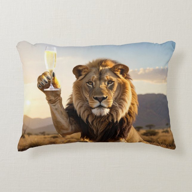 Coussins Décoratifs Félicitations Lion (Devant)