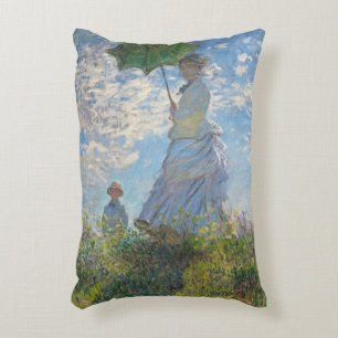 Coussins Décoratifs Femme de Claude Monet   avec un parasol