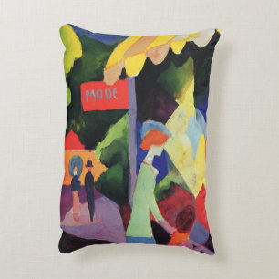 Coussins Décoratifs Fenêtre à la mode par August Macke, Fauvisme vinta