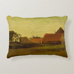 Coussins Décoratifs Fermes à Loosduinen La Haye par Vincent van Gogh