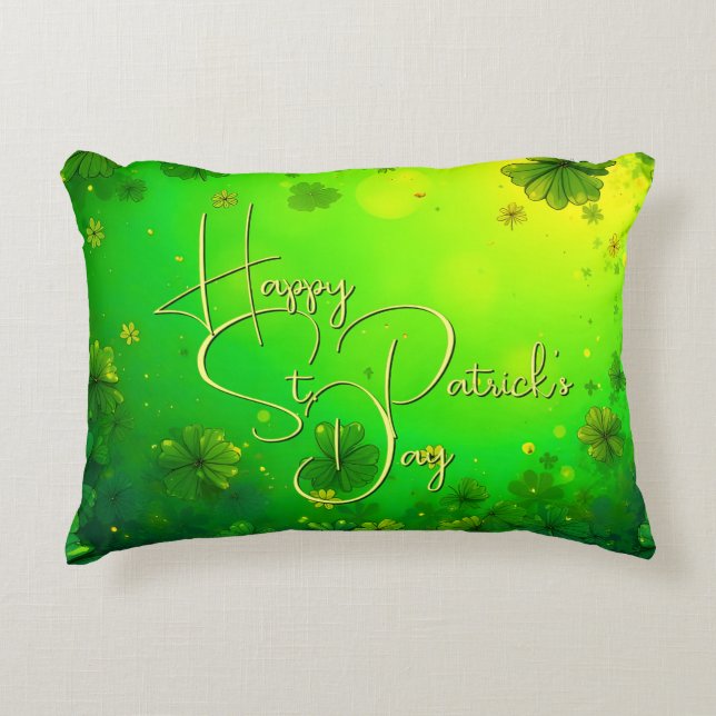 Coussins Décoratifs Festive St. Patrick's Day Greys (Devant)