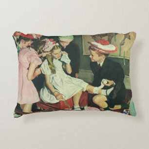 Coussins Décoratifs Fête d'anniversaire vintage, Pin the Tail on Donke