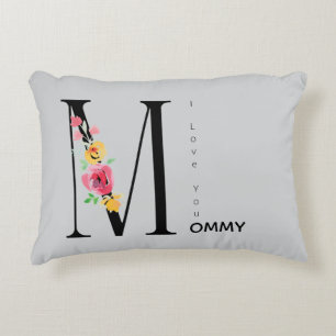 Coussins Décoratifs Fête des Mères,Cadeau pour maman, Je t'aime Maman