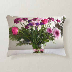 Coussins Décoratifs Fête des mères colorées Mama Bouquet+ Option perso