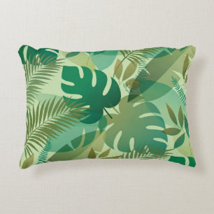 Coussins Décoratifs Feuillage Tropical Feuilles Vertes Aériennes