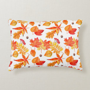 Coussins Décoratifs Feuille aquarelle motif transparent