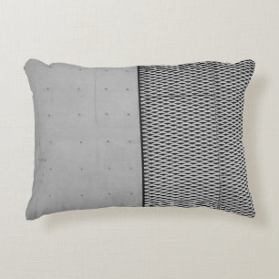 Coussins Décoratifs Feuille galvanisée en métal gris