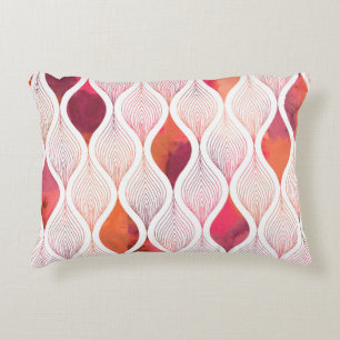 Coussins Décoratifs Feuilles d'aquarelle modernes, motif sans couture.