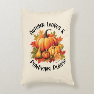 Coussins Décoratifs Feuilles d'automne et Citrouilles s'il vous plaît 