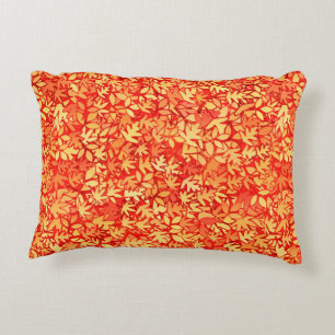 Coussins Décoratifs Feuilles d'automne, orange et or