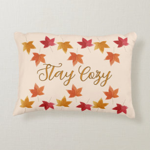 Coussins Décoratifs Feuilles d'automne rustiques et cosy
