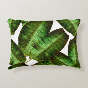 Coussins Décoratifs Feuilles de banane tropicale, flore sans soudure d