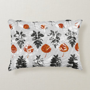 Coussins Décoratifs Feuilles d'empreinte : motif symétrique sans coutu