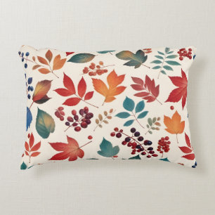 Coussins Décoratifs Feuilles et Baies Éparpillées