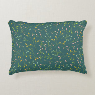 Coussins Décoratifs Feuilles pastel multicolores sur fond botanique sa