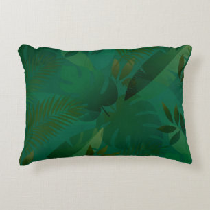 Coussins Décoratifs Feuilles tropicales mystiques exotiques de la jung