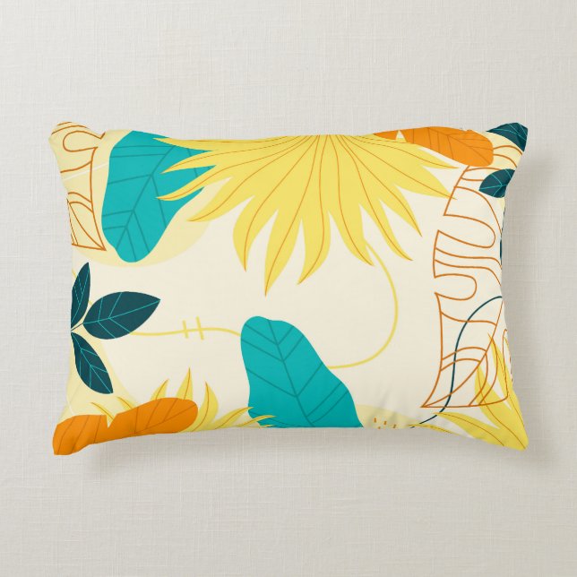 Coussins Décoratifs Feuilles tropicaux (Devant)