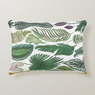 Coussins Décoratifs Feuilles tropicaux : arrière - plan transparent aq