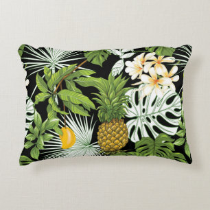 Coussins Décoratifs Feuilles tropicaux et fruits sans couture motif