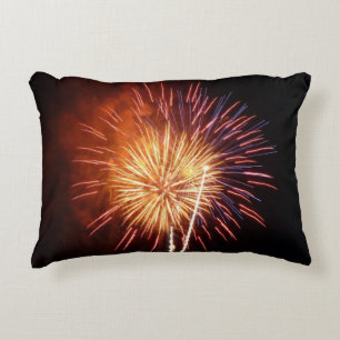 Coussins Décoratifs Feux d'artifice Rouges, Blancs et Bleus I Patrioti