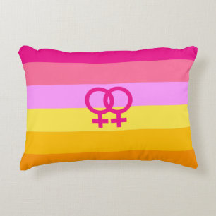 Coussins Décoratifs Fierté lesbienne à l'aube des femmes qui aiment le