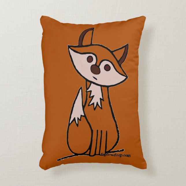 Coussins Décoratifs figdewdrop Fig the Fox Accent Pillow (Devant(Vertical))