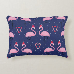 Coussins Décoratifs Flamant rose Noël Casquette Candy Motif