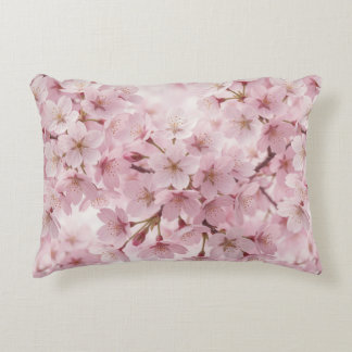 Coussins Décoratifs 🌸 Fleur de cerisier rose tendre Élégance de print