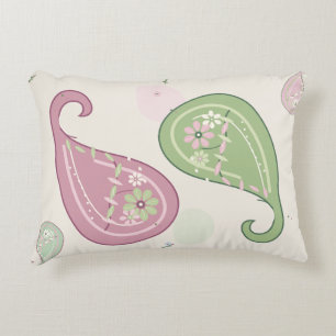 Coussins Décoratifs Fleur de Paisley Pastel