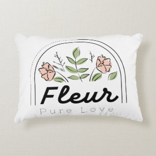 Coussins Décoratifs Fleur – Logo Floral Pure Love
