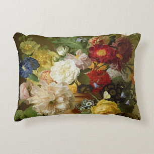 Coussins Décoratifs Fleurissez la vie immobile sur un rebord de
