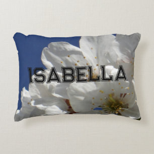 Coussins Décoratifs Fleurs blanches mignonnes Lance Oreiller